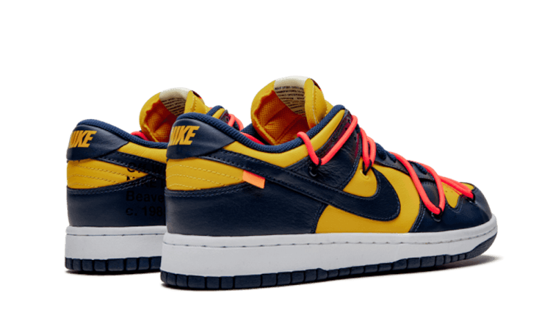Overkicks - Nike Dunk Low Off-White University Gold (CT0856-700) - par completo