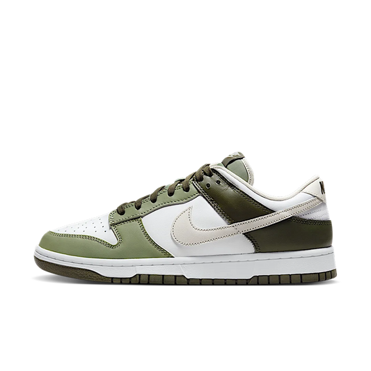Overkicks - Nike Dunk Low Oil Green Cargo Khaki (FN6882-100) - vista lateral