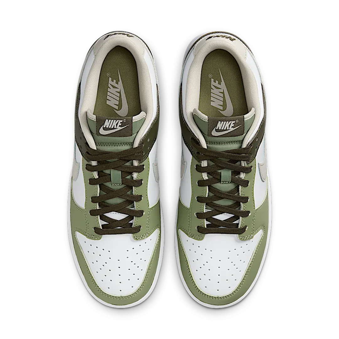 Overkicks - Nike Dunk Low Oil Green Cargo Khaki (FN6882-100) - vista trasera