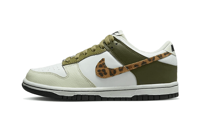 Overkicks - Nike Dunk Low Olive Leopard (DX9282-100) - vista lateral