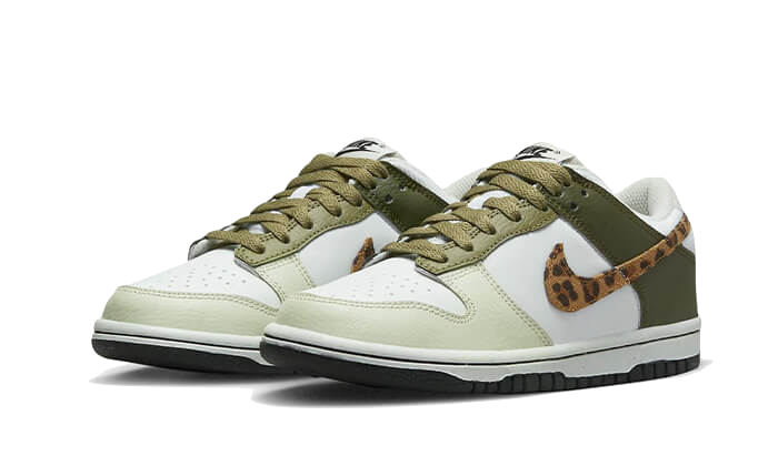 Overkicks - Nike Dunk Low Olive Leopard (DX9282-100) - vista trasera