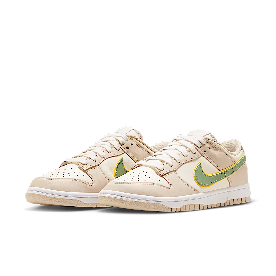 Overkicks - Nike Dunk Low Pale Ivory Oil Green (FQ6869-131) - vista trasera