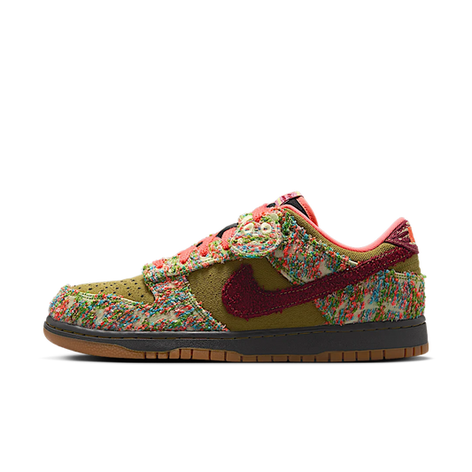 Overkicks - Nike Dunk Low Panda-Monium Green Curry Multi-Color (IB2263-300) - vista lateral