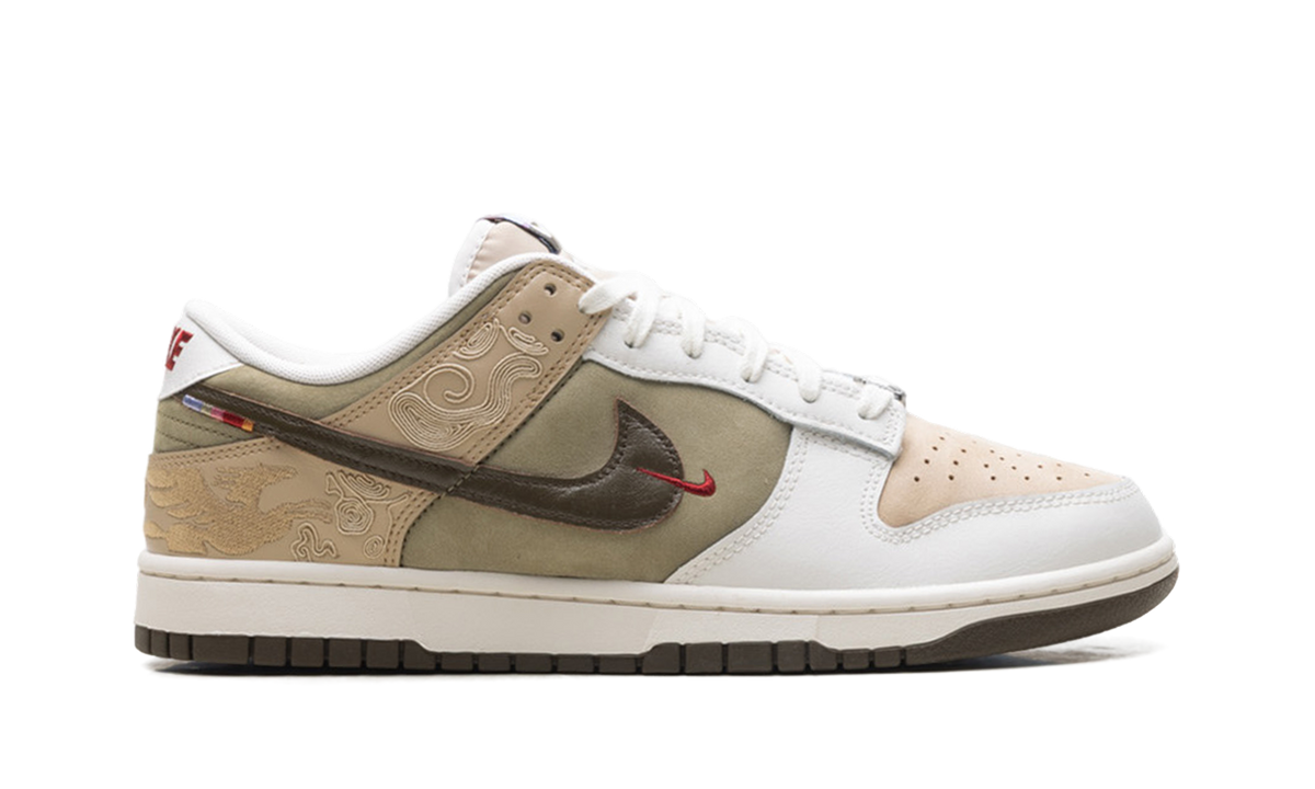 Overkicks - Nike Dunk Low Pegasus Pack Linen Phantom (IQ1118-220) - detalle talón