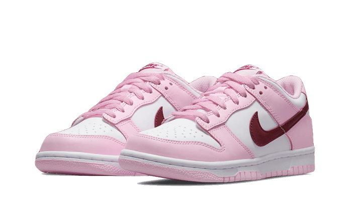 Overkicks - Nike Dunk Low Pink Foam Red White (CW1590-601) - vista trasera