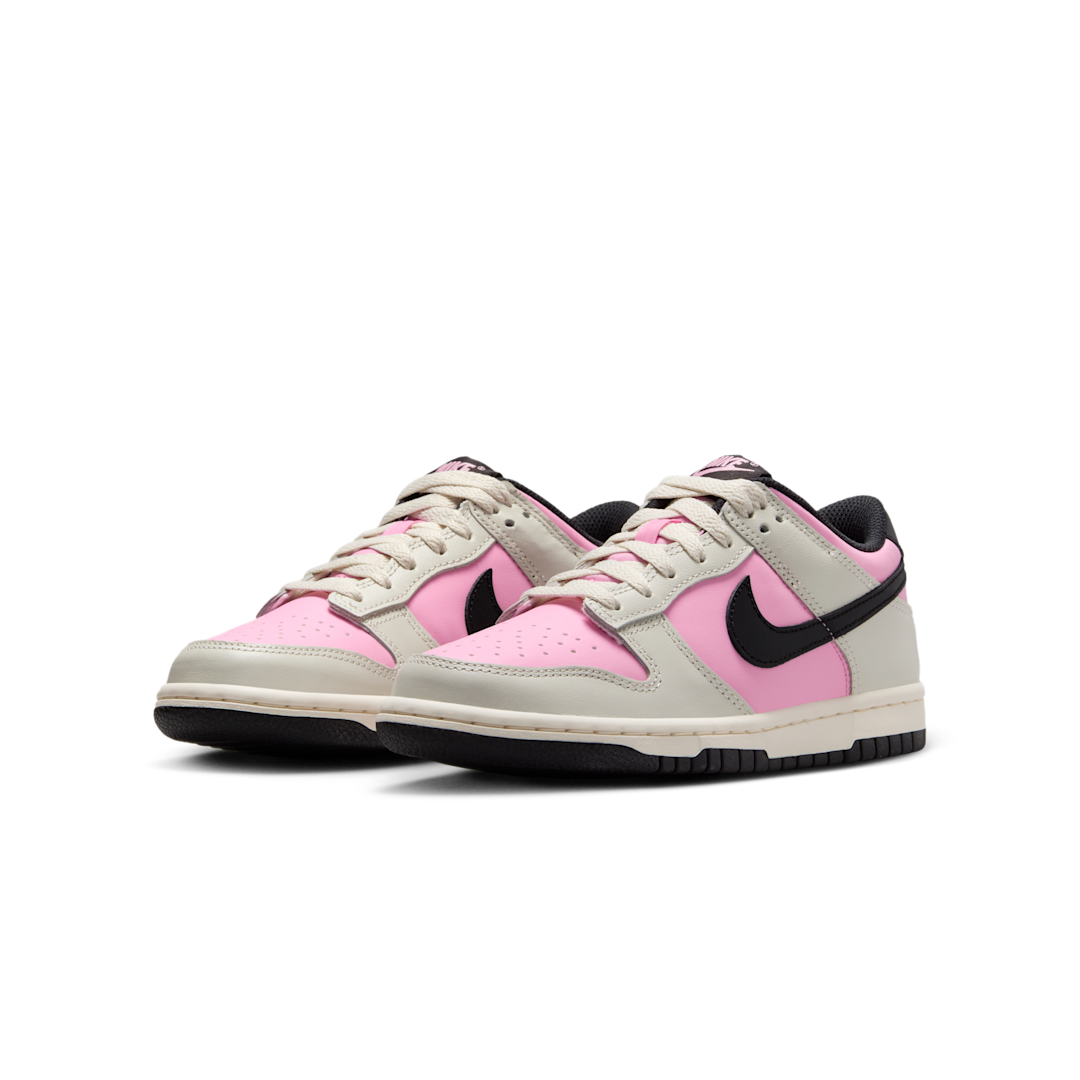 Overkicks - Nike Dunk Low Pink Rise Light Orewood Brown Pale Ivory Black (FB9109-601) - vista trasera