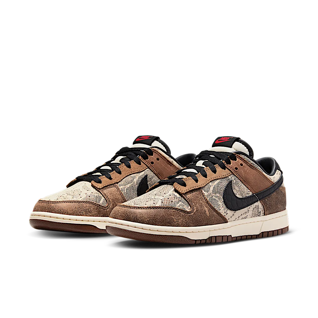 Overkicks - Nike Dunk Low Premium CO.JP Brown Snakeskin (FJ5434-120) - vista trasera