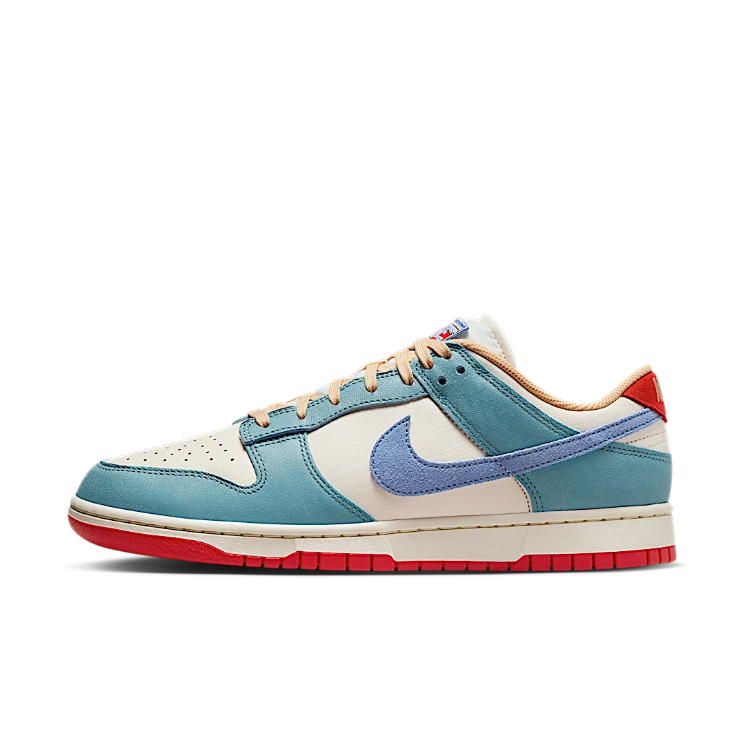 Overkicks - Nike Dunk Low Premium Denim Turquoise (HJ9112-110) - vista lateral