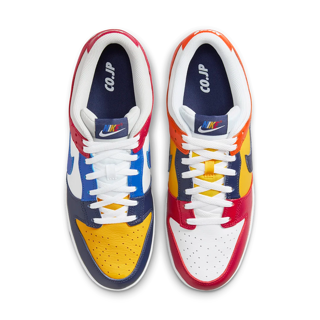 Overkicks - Nike Dunk Low QS CO.JP What The (2024) (IB2051-400) - par completo