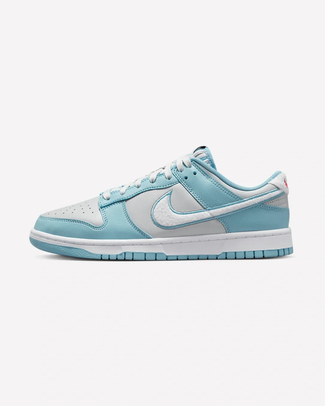 Overkicks - Nike Dunk Low Retro Fleece Swoosh Worn Blue (FB1871-011) - vista lateral