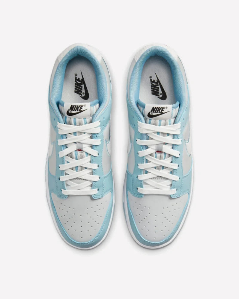 Overkicks - Nike Dunk Low Retro Fleece Swoosh Worn Blue (FB1871-011) - par completo