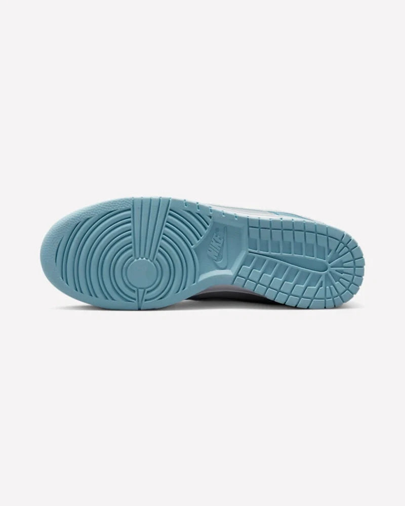 Overkicks - Nike Dunk Low Retro Fleece Swoosh Worn Blue (FB1871-011) - detalle lateral interior