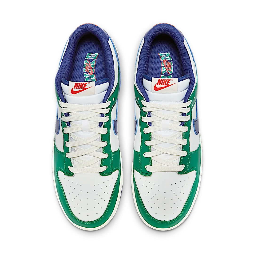 Overkicks - Nike Dunk Low Retro Gorge Green Deep Royal Blue (FQ6849-141) - par completo