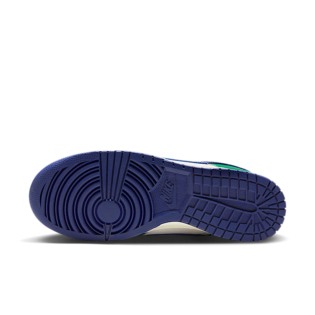 Overkicks - Nike Dunk Low Retro Gorge Green Deep Royal Blue (FQ6849-141) - detalle suela