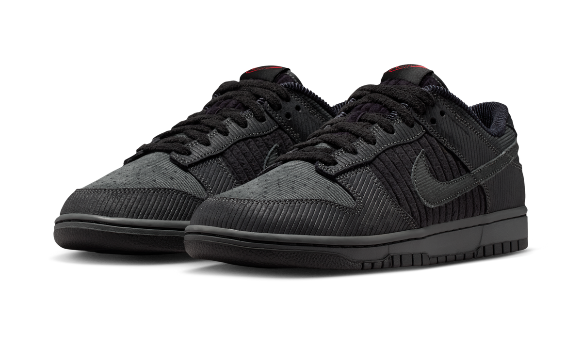 Overkicks - Nike Dunk Low Retro Premium Black Corduroy (IB7746-001) - vista trasera