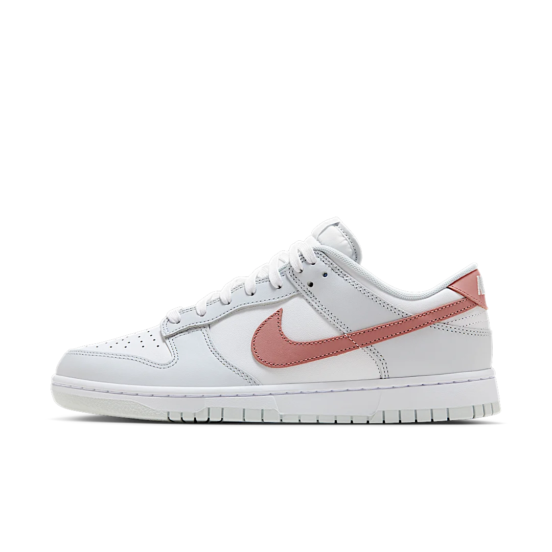 Overkicks - Nike Dunk Low Retro Red Stardust Pure Platinum (HF0730-160) - vista lateral