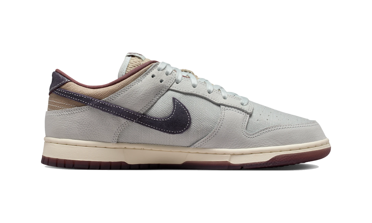 Overkicks - Nike Dunk Low Retro SE Off White Moon Particle Dark Raisin (IB6752-100) - detalle suela