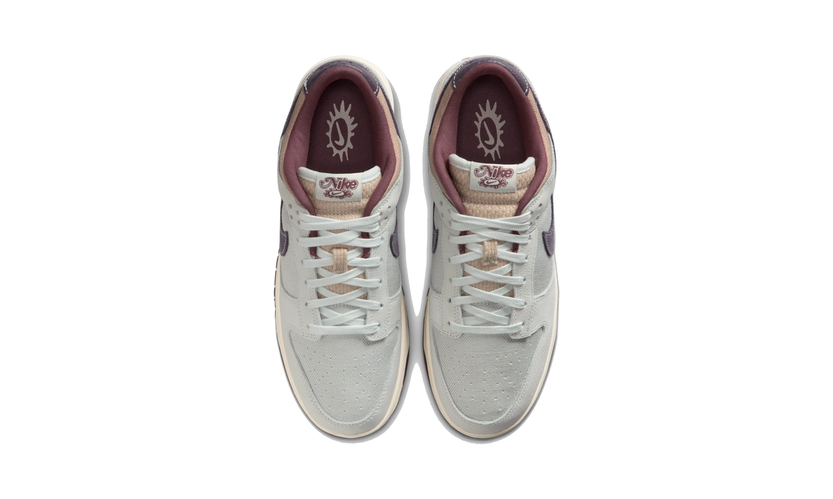 Overkicks - Nike Dunk Low Retro SE Off White Moon Particle Dark Raisin (IB6752-100) - vista superior