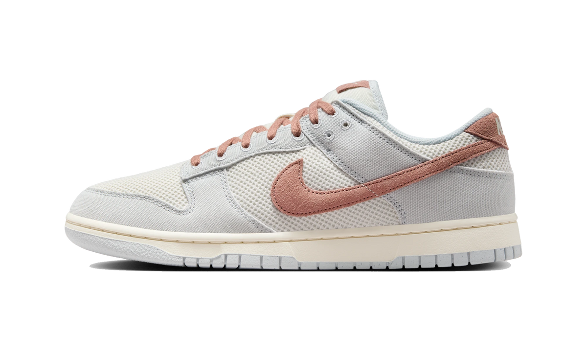 Overkicks - Nike Dunk Low Retro SE Pure Platinum Phantom Pale Ivory Fossil Rose (HJ4329-001) - vista lateral
