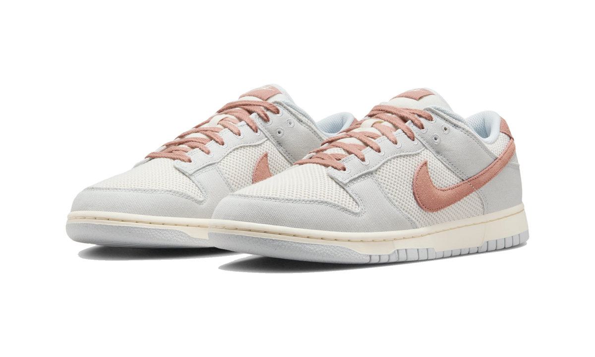 Overkicks - Nike Dunk Low Retro SE Pure Platinum Phantom Pale Ivory Fossil Rose (HJ4329-001) - vista trasera