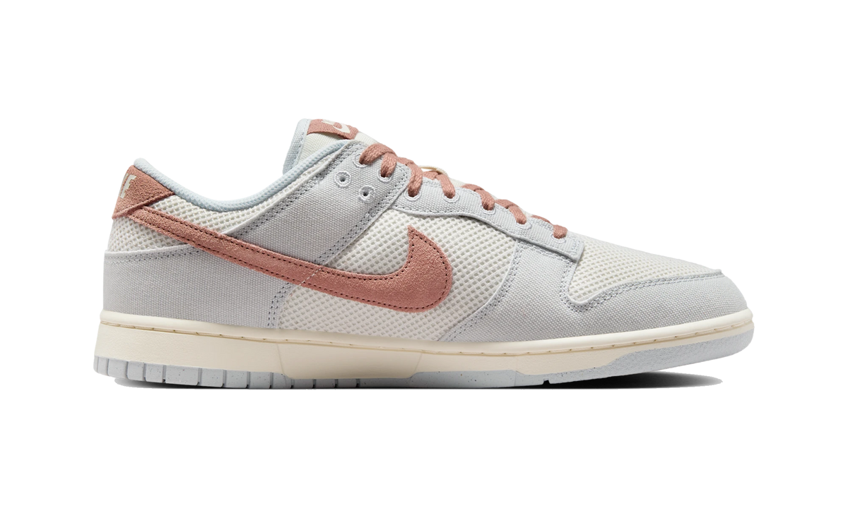 Overkicks - Nike Dunk Low Retro SE Pure Platinum Phantom Pale Ivory Fossil Rose (HJ4329-001) - detalle suela