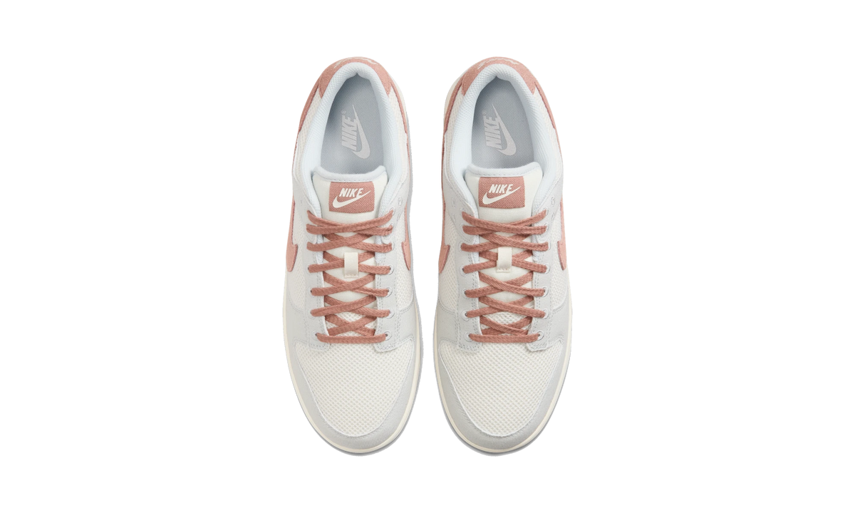 Overkicks - Nike Dunk Low Retro SE Pure Platinum Phantom Pale Ivory Fossil Rose (HJ4329-001) - vista superior