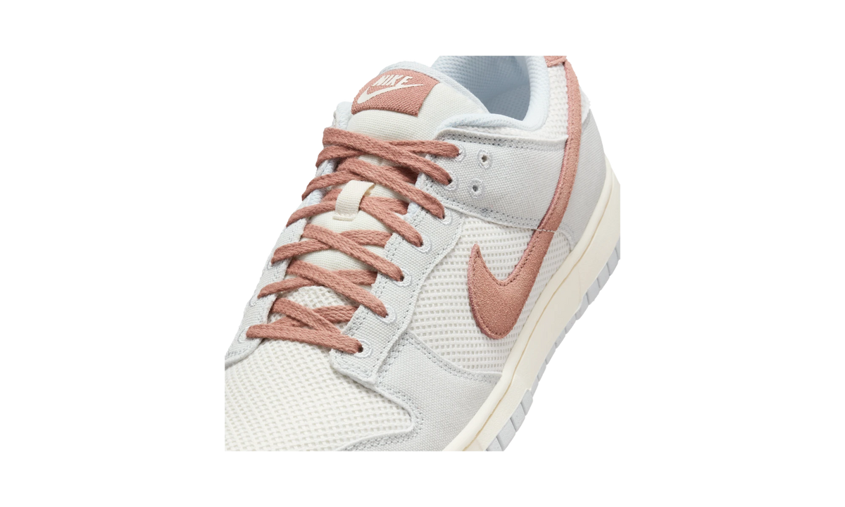 Overkicks - Nike Dunk Low Retro SE Pure Platinum Phantom Pale Ivory Fossil Rose (HJ4329-001) - detalle lateral interior