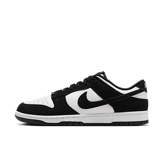 Overkicks - Nike Dunk Low Retro SE Suede Panda (FQ8249-100) - vista lateral