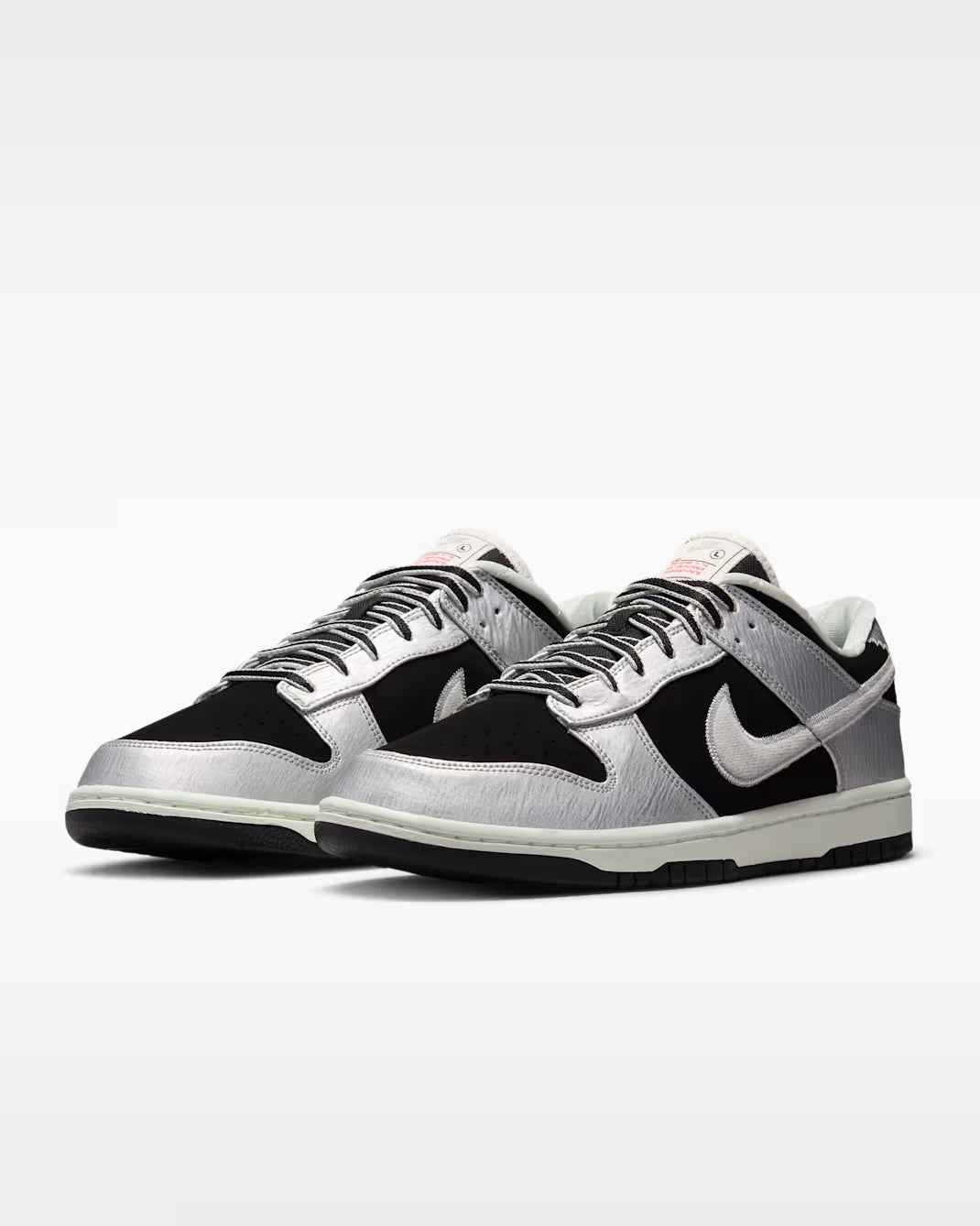 Overkicks - Nike Dunk Low Retro Starter Jacket Metallic Silver Black (IM4413-001) - imagen 2