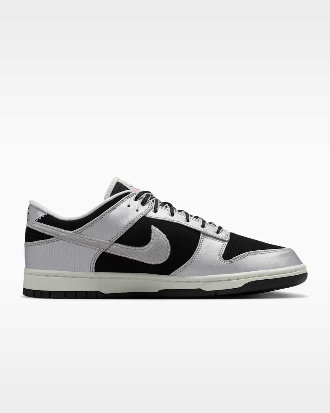 Overkicks - Nike Dunk Low Retro Starter Jacket Metallic Silver Black (IM4413-001) - imagen 3