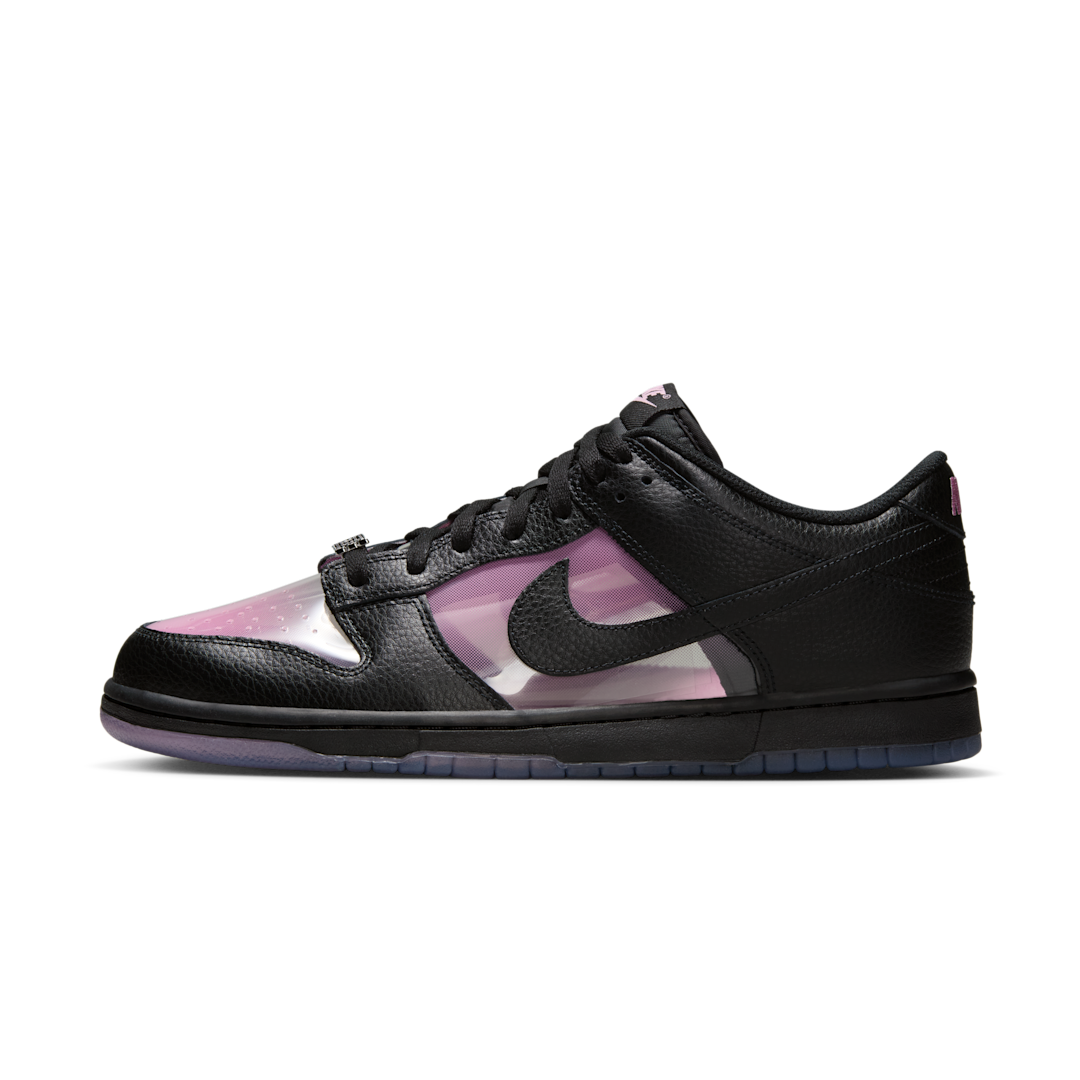 Overkicks - Nike Dunk Low Retro Transparent Black Pink Rise (IM3077-600) - vista lateral