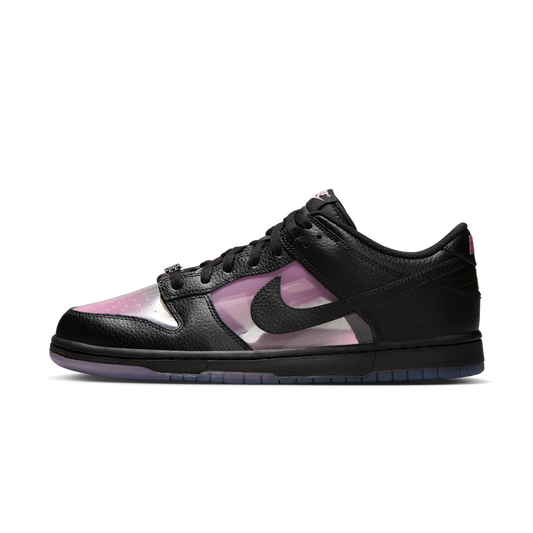Overkicks - Nike Dunk Low Retro Transparent Black Pink Rise (IM3077-600) - vista lateral