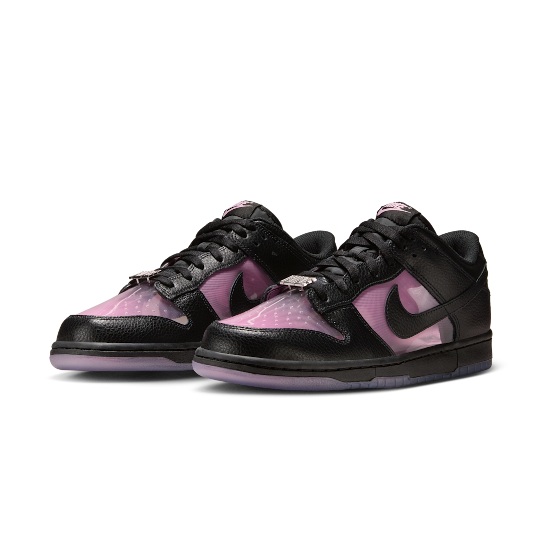 Overkicks - Nike Dunk Low Retro Transparent Black Pink Rise (IM3077-600) - vista trasera