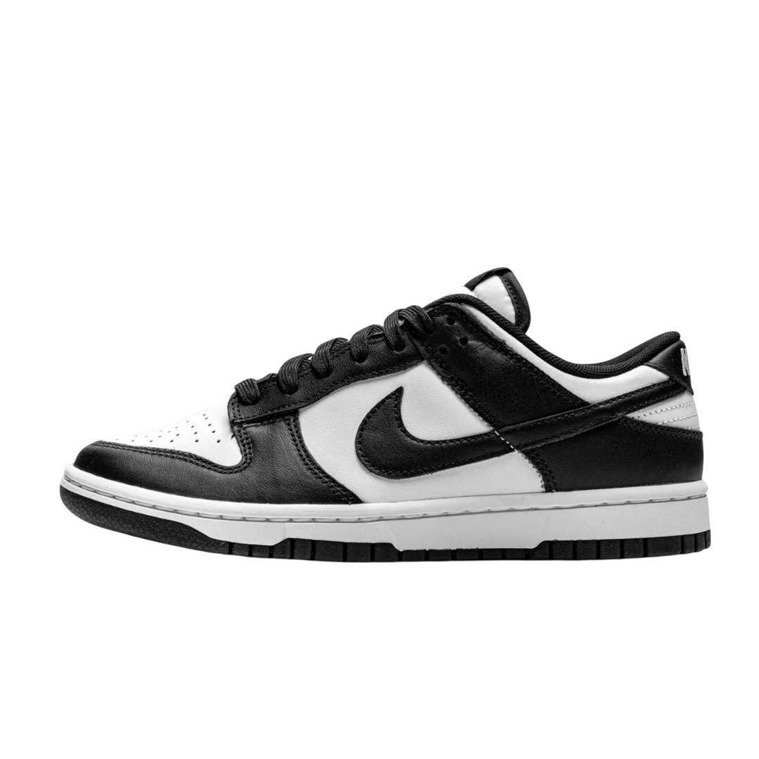 Overkicks - Nike Dunk Low Retro White Black Panda (GS) (CW1590-100) - vista lateral