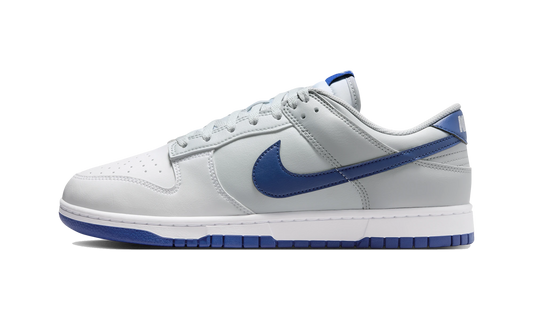 Overkicks - Nike Dunk Low Retro White Deep Royal Wolf Grey (HF5441-118) - vista lateral
