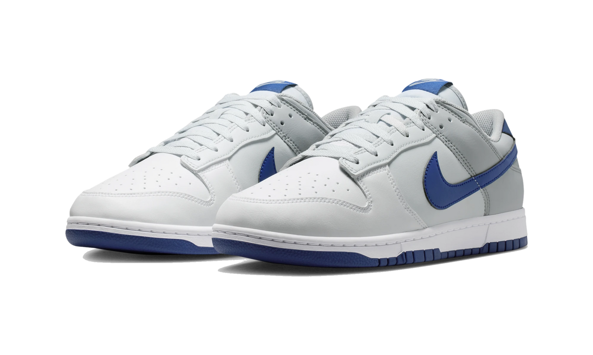 Overkicks - Nike Dunk Low Retro White Deep Royal Wolf Grey (HF5441-118) - vista trasera