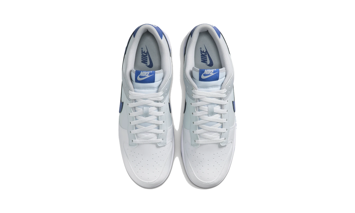 Overkicks - Nike Dunk Low Retro White Deep Royal Wolf Grey (HF5441-118) - vista superior