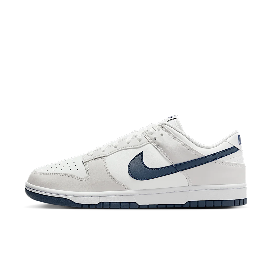 Overkicks - Nike Dunk Low Retro White Midnight Navy (DV0831-111) - vista lateral