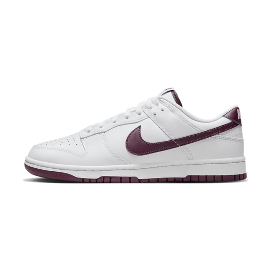 Overkicks - Nike Dunk Low Retro White Night Maroon (DV0831-102) - vista lateral
