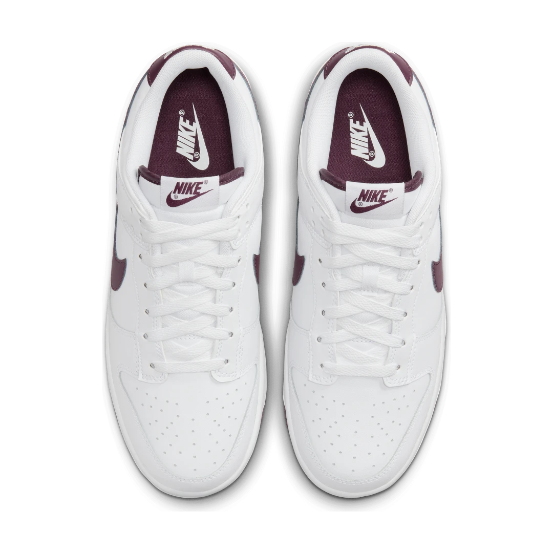 Overkicks - Nike Dunk Low Retro White Night Maroon (DV0831-102) - par completo