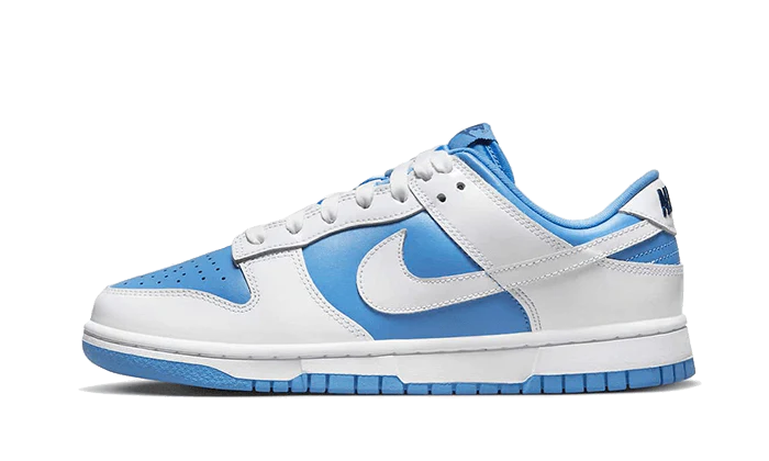 Overkicks - Nike Dunk Low Reverse UNC (DJ9955-101) - vista lateral
