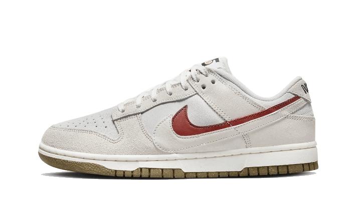 Overkicks - Nike Dunk Low SE 85 Double Swoosh Sail Orange (DO9457-100) - vista lateral