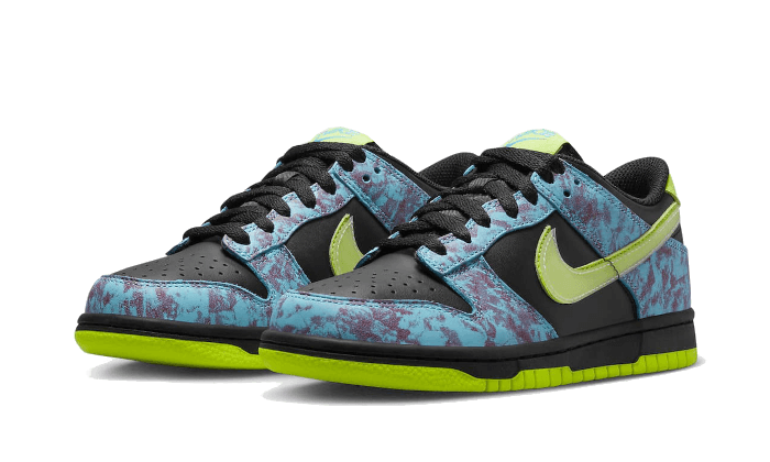Overkicks - Nike Dunk Low SE Acid Wash Baltic Blue Volt (DV1694-900) - vista trasera