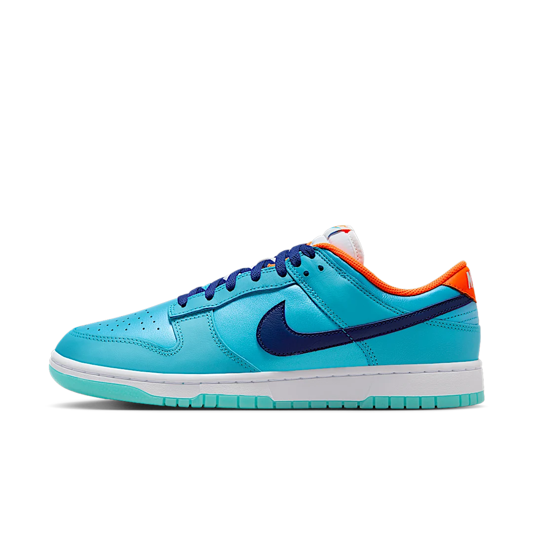 Overkicks - Nike Dunk Low SE Baltic Blue Total Orange (HQ1538-416) - vista lateral