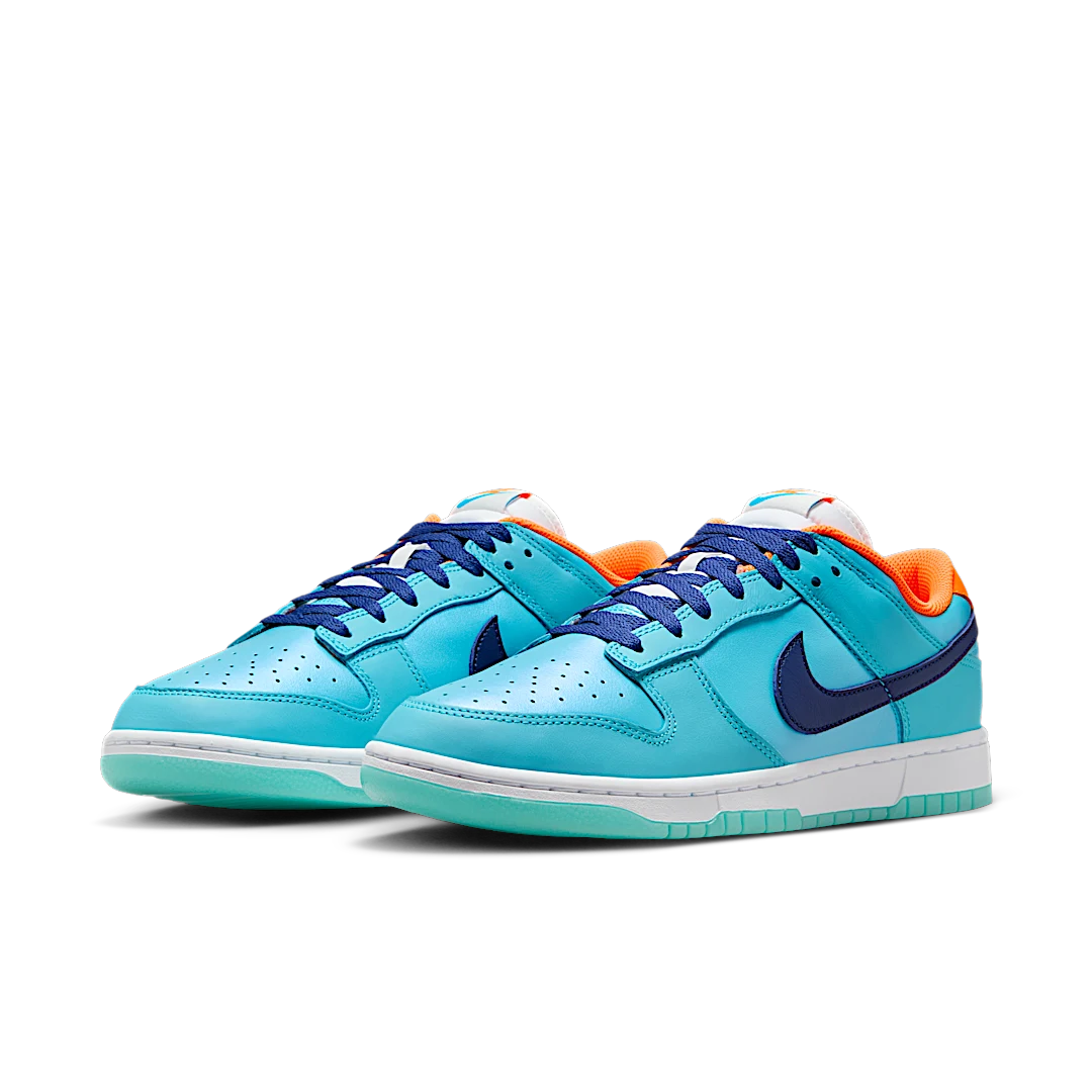 Overkicks - Nike Dunk Low SE Baltic Blue Total Orange (HQ1538-416) - vista trasera