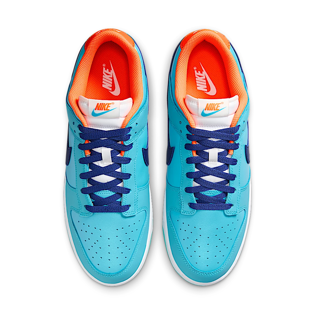 Overkicks - Nike Dunk Low SE Baltic Blue Total Orange (HQ1538-416) - par completo