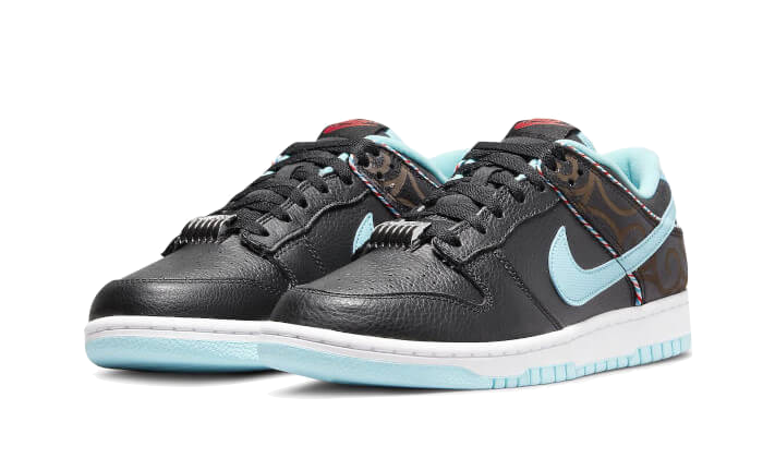 Overkicks - Nike Dunk Low SE Barber Shop Black (DH7614-001) - vista trasera