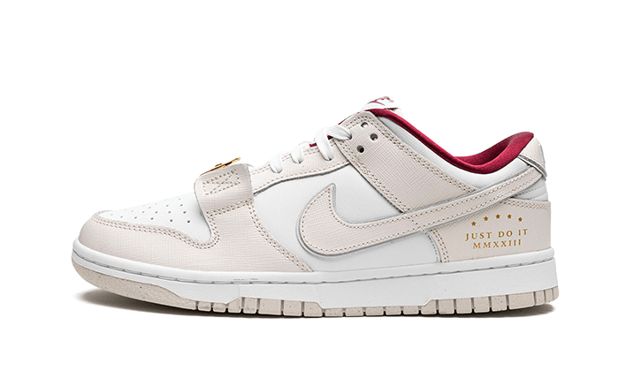 Overkicks - Nike Dunk Low SE Just Do It White Phantom (DV1160-100) - vista lateral