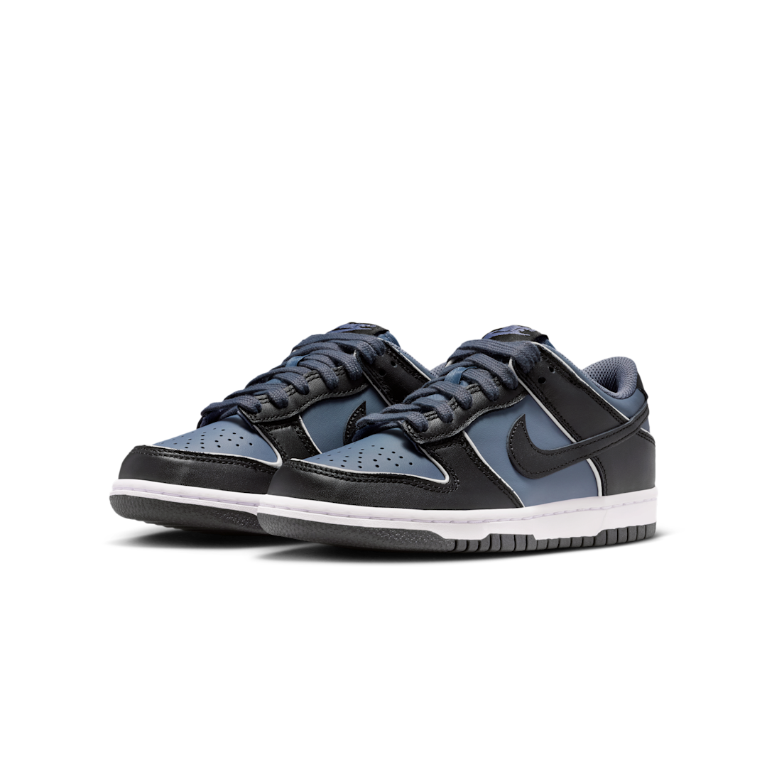 Overkicks - Nike Dunk Low SE Light Carbon White Black (GS) (HV4768-001) - imagen 2