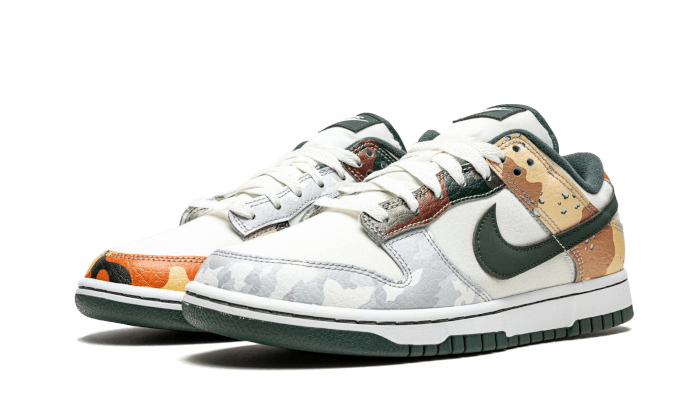 Overkicks - Nike Dunk Low SE Sail Multi-Camo (DH0957-100) - vista trasera